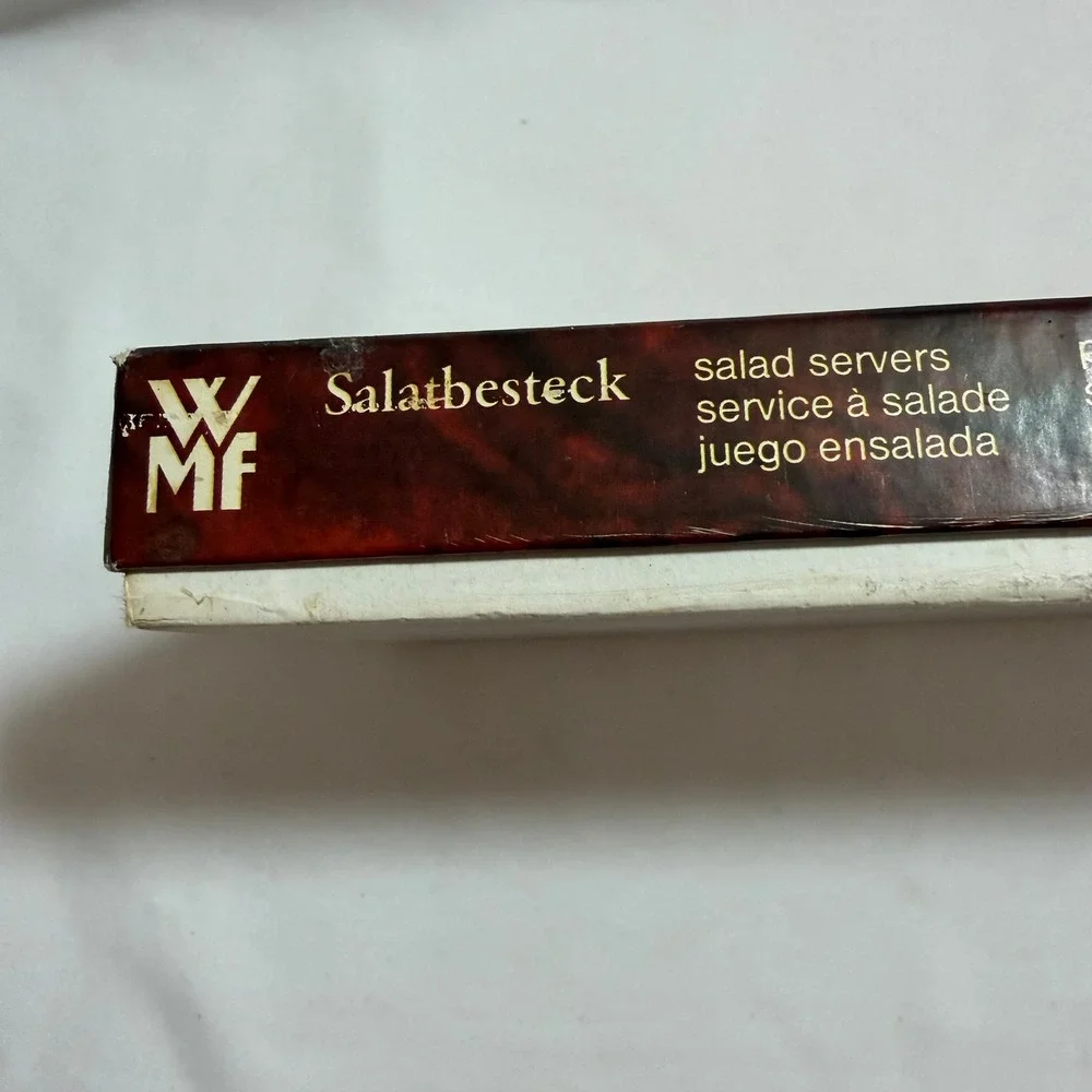 Vintage WMF Hanse Cromargan Salad Server Set 18/10 Stainless Steel Germany Box